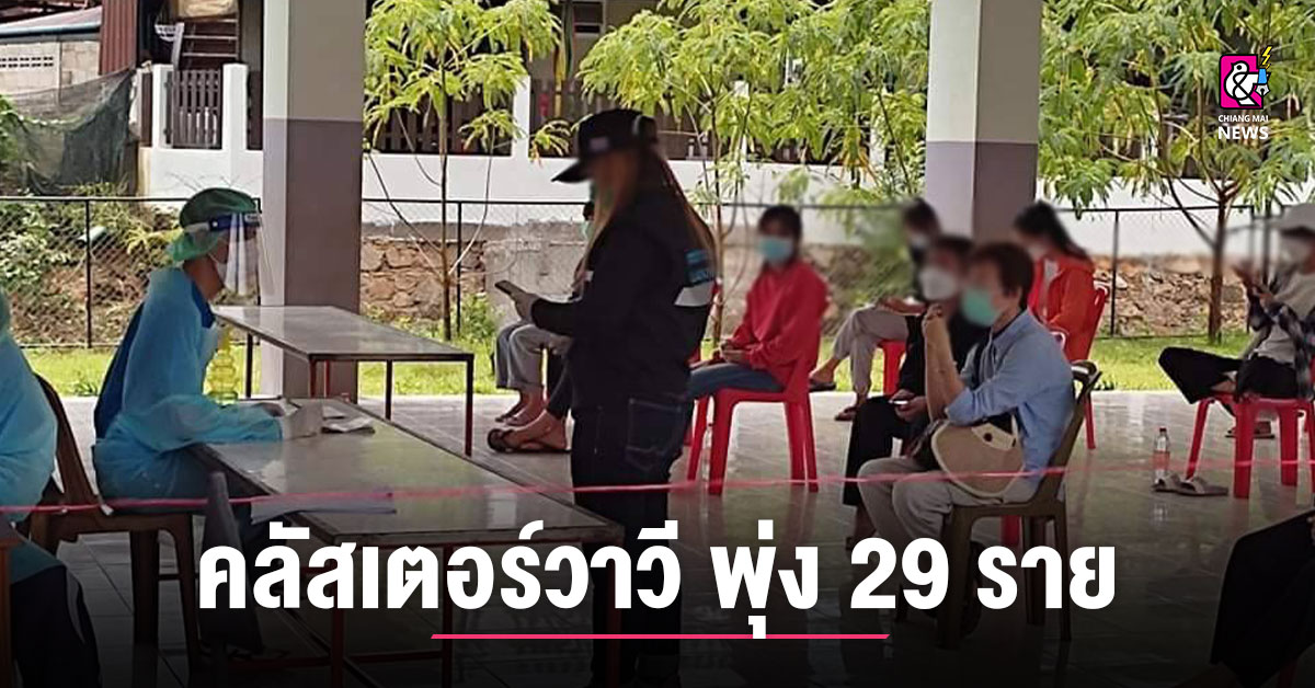 Wawee cluster village closed, 29 cases found, confirmed cases from the Lan Muang market  and Mae Suay Market thumbnail