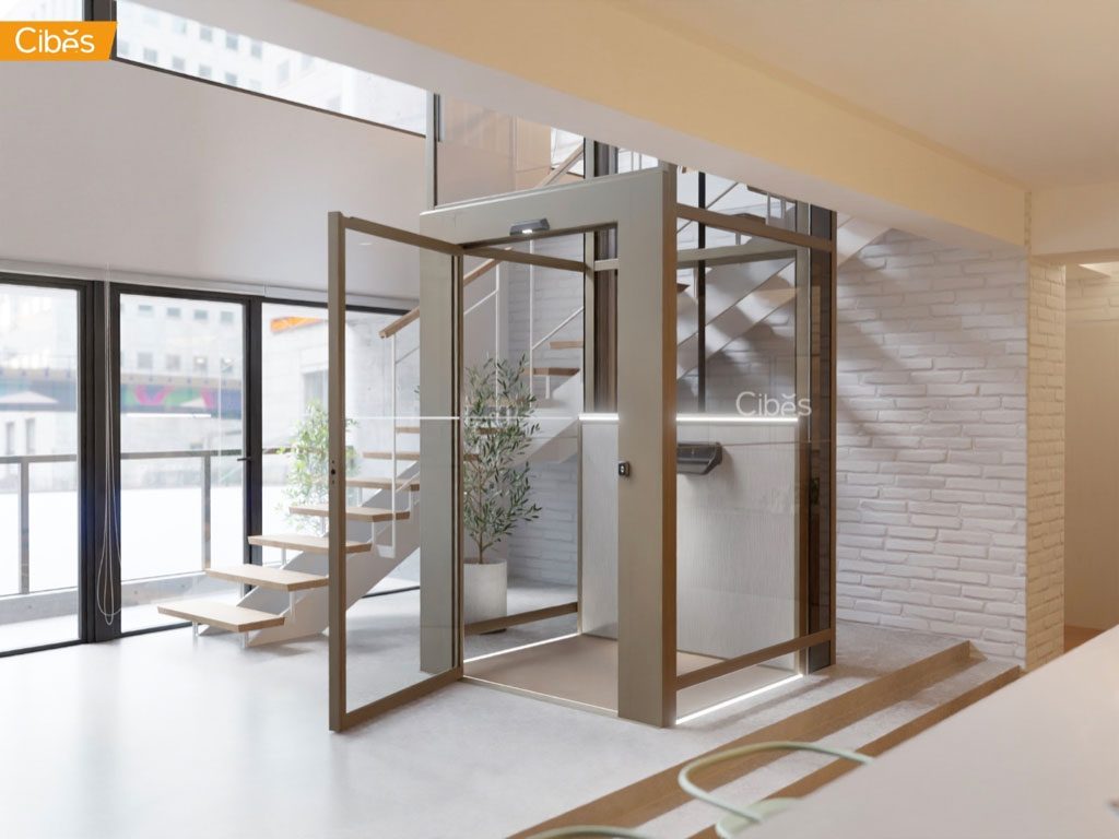 “ลิฟท์บ้าน Voyager V80 Aurora Home Lift ลิฟท์บ้านขนาดเล็กแบบแพลตฟอร์ม”