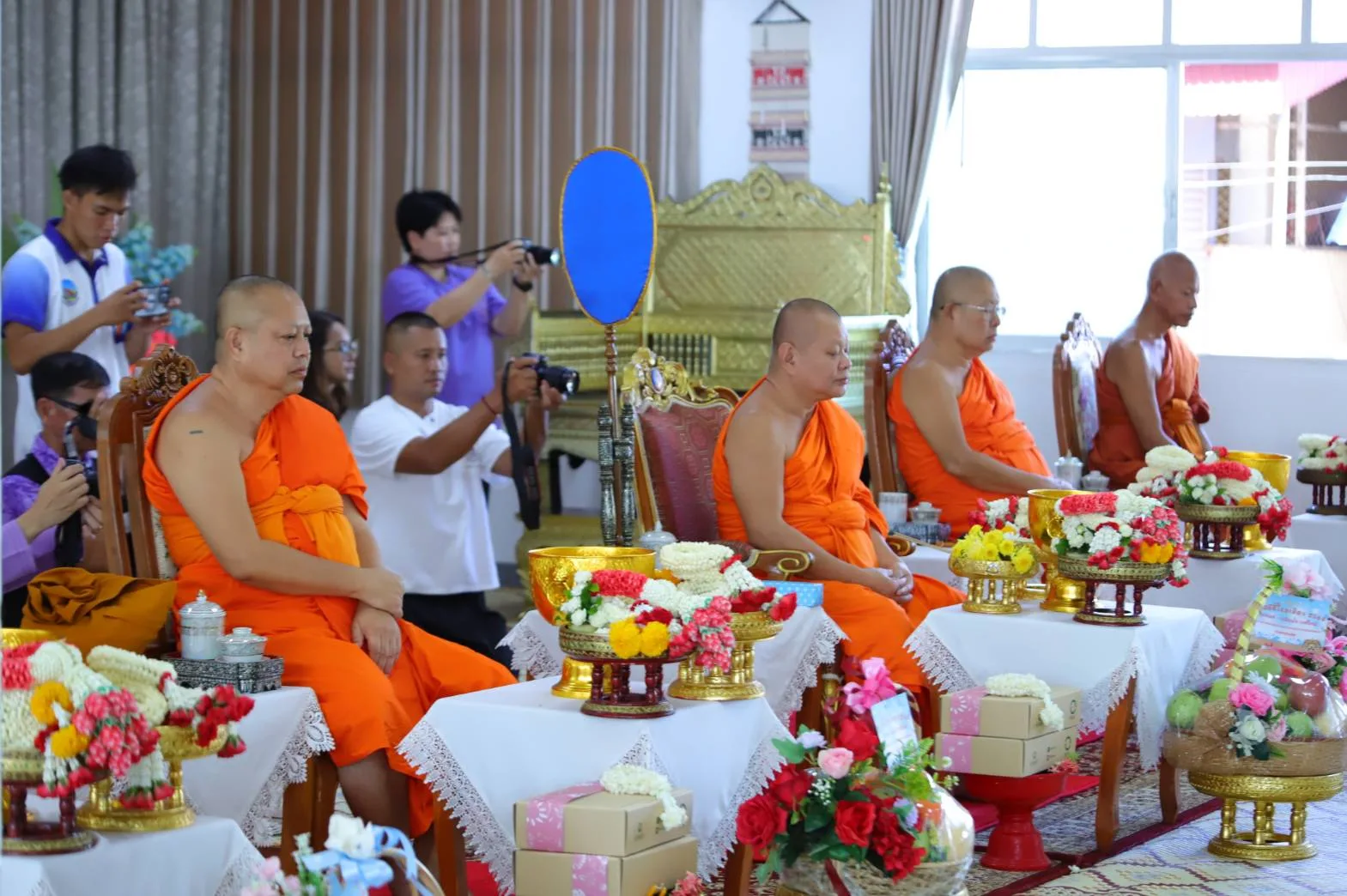 พิธีสามีจิกรรมคณะพระสังฆาธิการจังหวัดน่าน เนื่องในเทศกาลสงกรานต์
